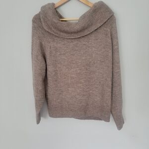 H&M Cozy Brown Cowl Neck Sweater